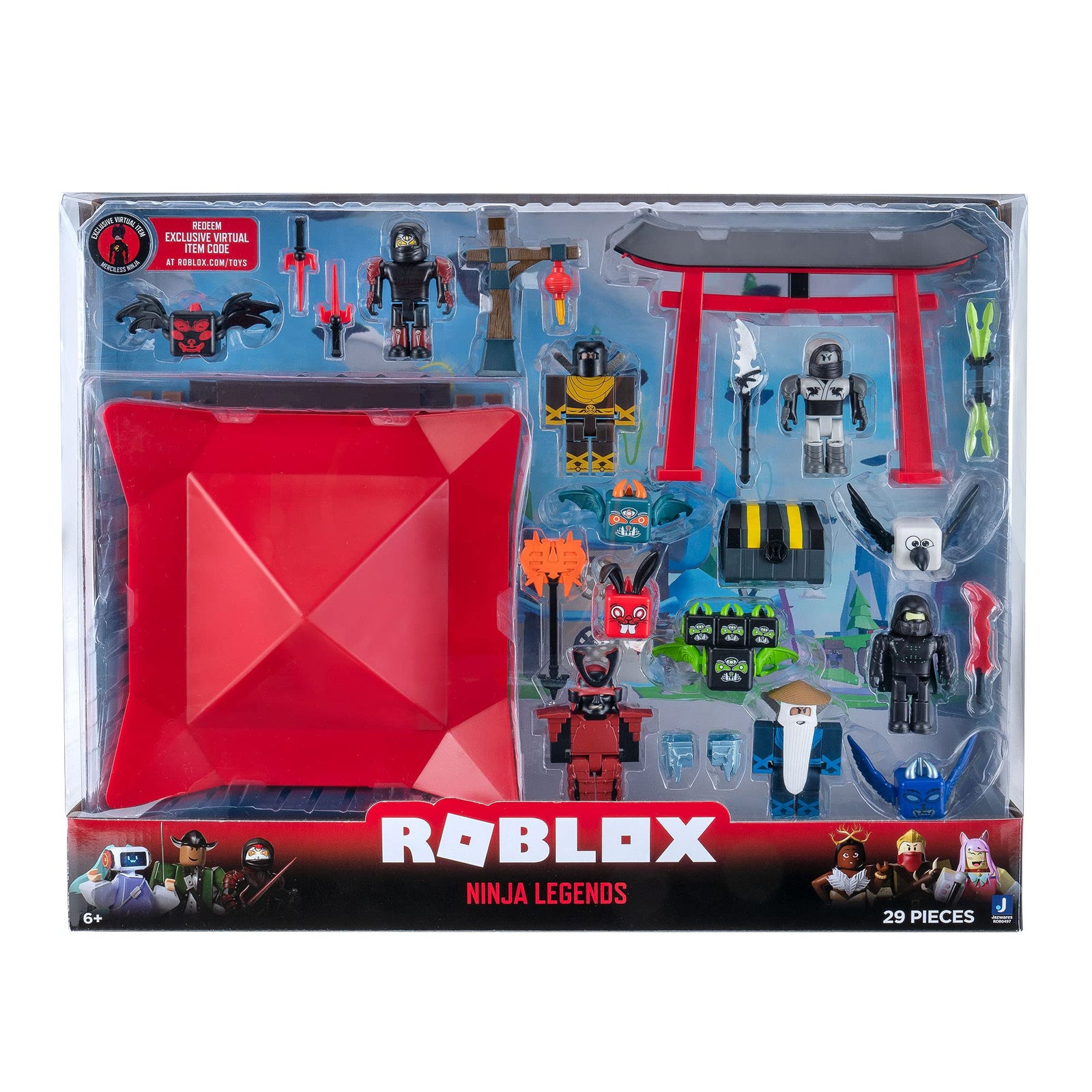 Roblox Action Collection - Ninja Legends Deluxe Playset [Includes Exclusive Virtual Item]