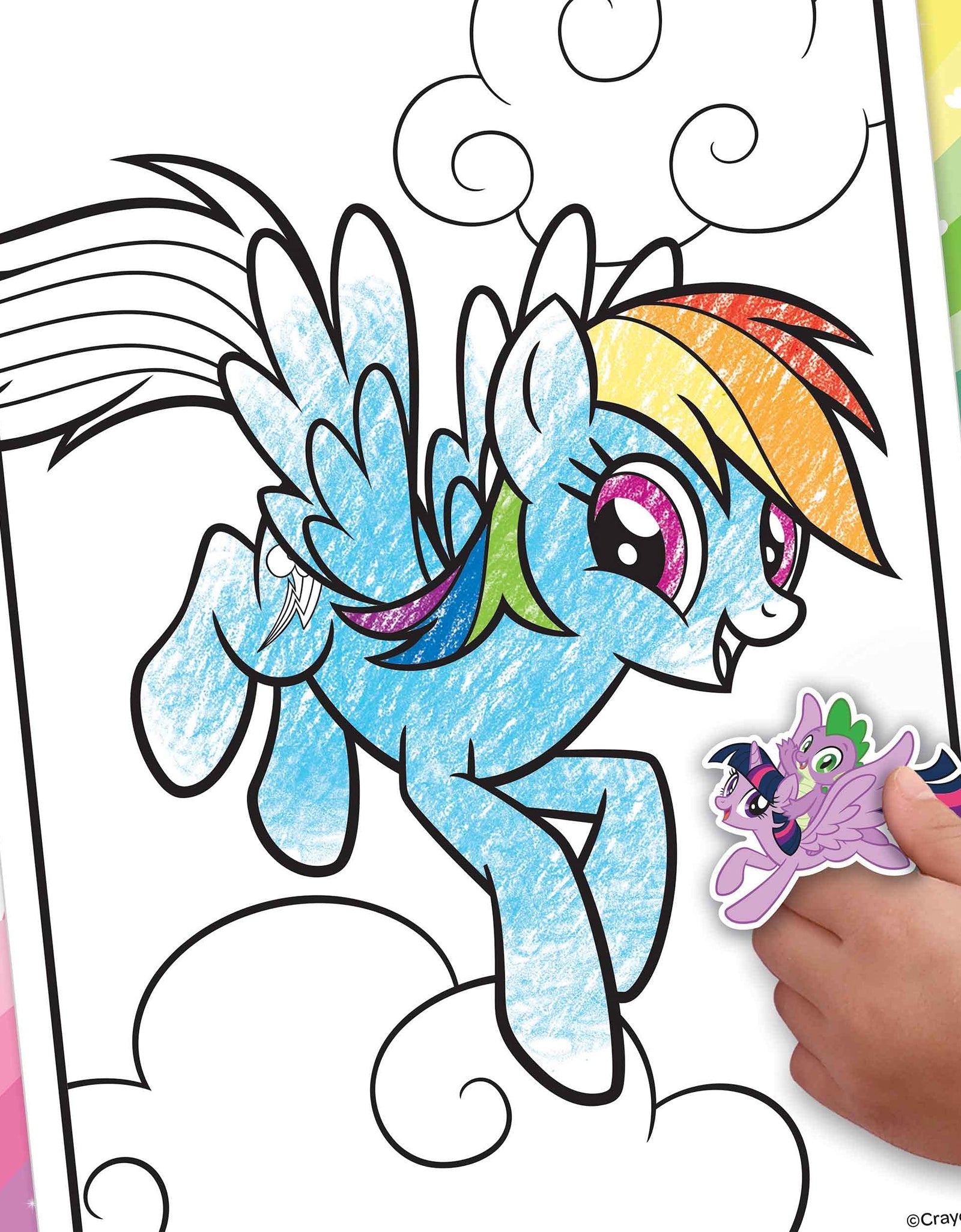 Crayola My Little Pony Coloring Book with Stickers, Gift for Girls and Boys, 96 Pages, Ages 3, 4, 5, 6