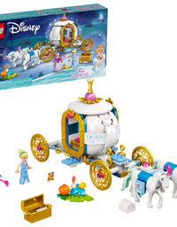 LEGO Disney Cinderella’s Royal Carriage 43192; Creative Building Kit That Makes a Great Gift, New 2021 (237 Pieces)
