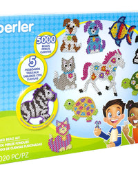 Perler Pet Parade Deluxe Fuse Bead Craft Activity Kit, 5020 pcs
