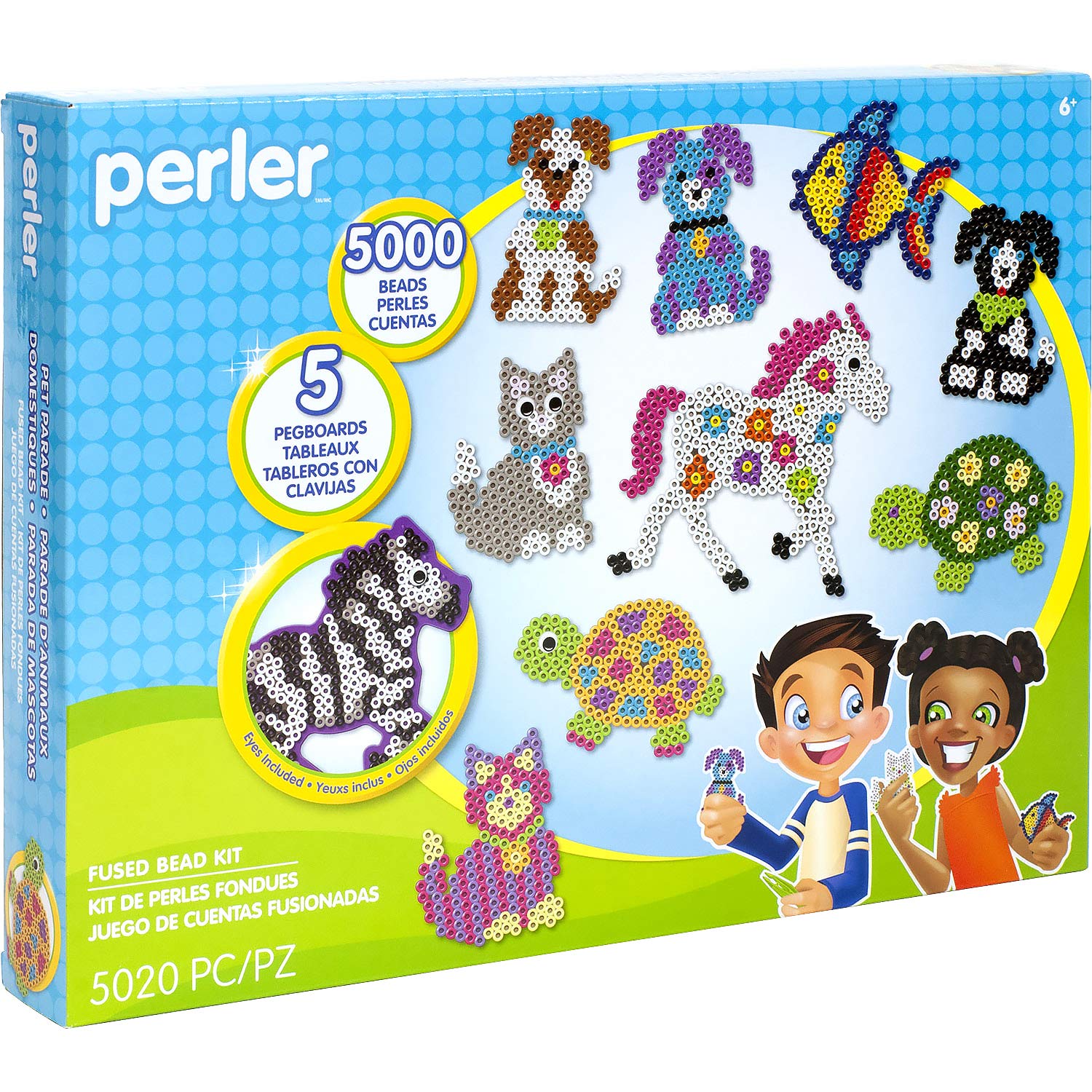 Perler Pet Parade Deluxe Fuse Bead Craft Activity Kit, 5020 pcs