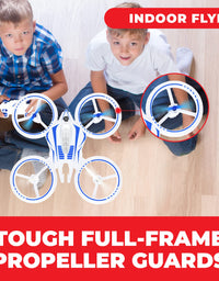 Force1 UFO 4000 Mini Drone for Kids - LED Remote Control Drone, Small RC Quadcopter for Beginners with LEDs, 4-Channel Remote Control, 2 Speeds, and 2 Drone Batteries

