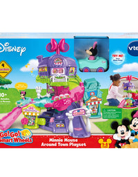 VTech Go! Go! Smart Wheels - Disney Minnie Mouse Around Town Playset,Pink
