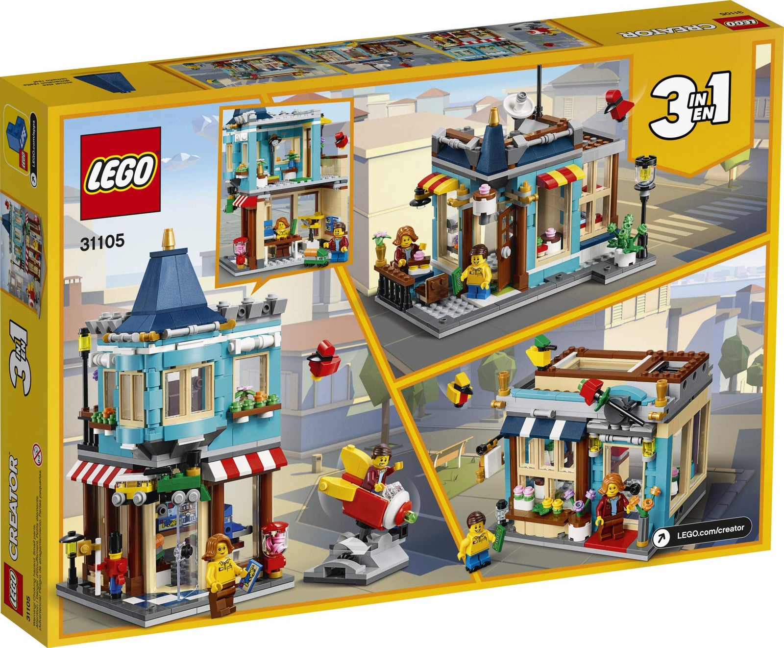 LEGO Creator 3in1 Townhouse Toy Store 31105, Cool Buildable Toy for Kids Building Kit (554 Pieces)