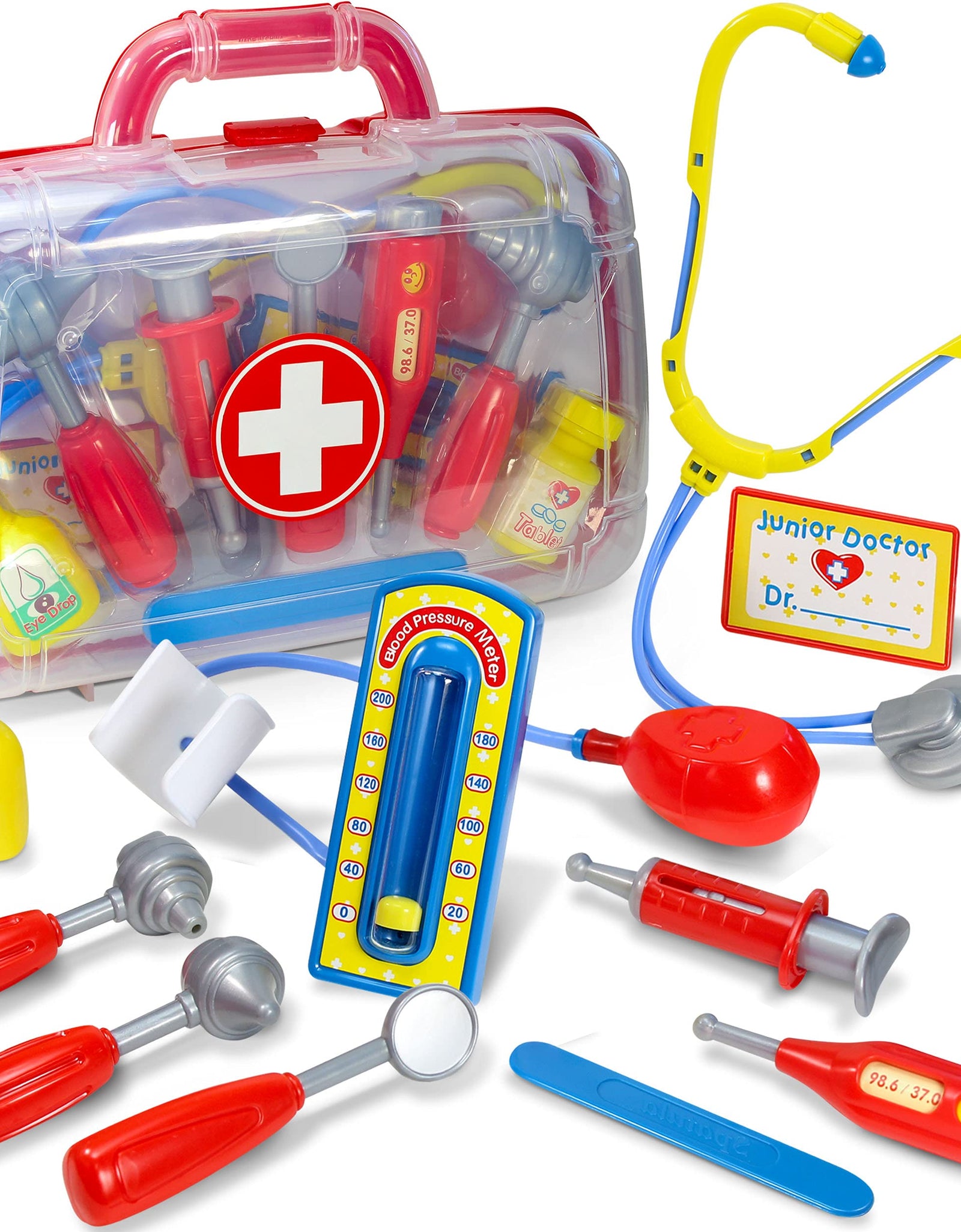 Kidzlane Doctor Kit for Kids | Kids Doctor Playset | Toddler Toy Doctor Kit | Play Doctor Set for Kids with Case | Pretend Medical Dr Kit with Kids Stethoscope Included