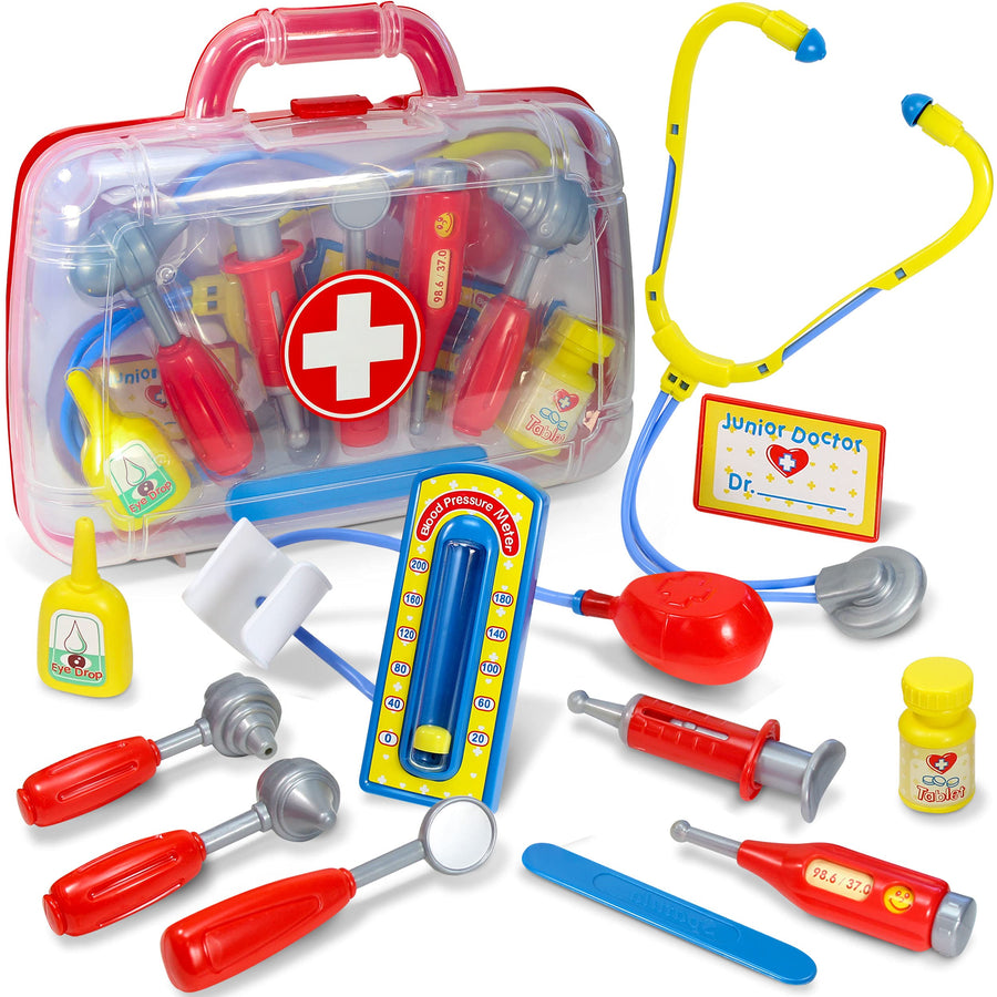 Kidzlane Doctor Kit for Kids | Kids Doctor Playset | Toddler Toy Doctor Kit | Play Doctor Set for Kids with Case | Pretend Medical Dr Kit with Kids Stethoscope Included