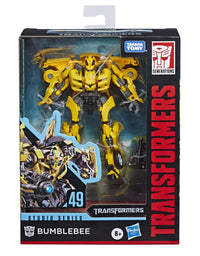 Transformers Toys Studio Series 49 Deluxe Class Movie 1 Bumblebee Action Figure - Kids Ages 8 & Up, 4.5"
