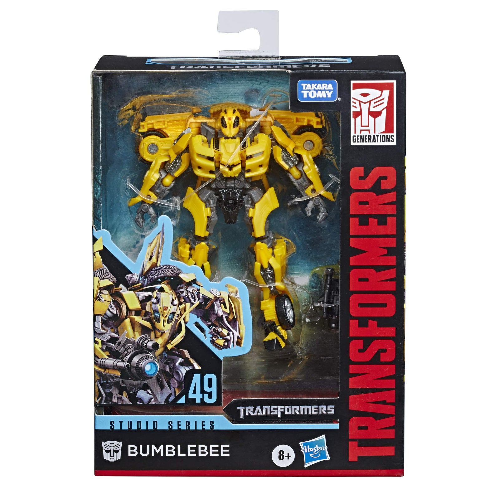 Transformers Toys Studio Series 49 Deluxe Class Movie 1 Bumblebee Action Figure - Kids Ages 8 & Up, 4.5"