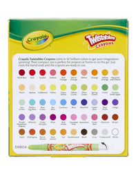 Crayola Twistables Crayons Coloring Set, Kids Craft Supplies, Gift, 50 Count
