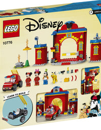 LEGO Disney Mickey and Friends – Mickey & Friends Fire Truck & Station 10776 Building Kit; Fun Firehouse Play Set; New 2021 (144 Pieces)
