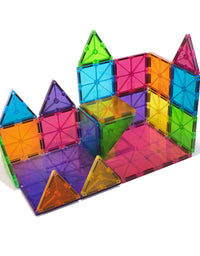 Magna-Tiles 32-Piece Clear Colors Set, The Original Magnetic Building Tiles For Creative Open-Ended Play, Educational Toys For Children Ages 3 Years +
