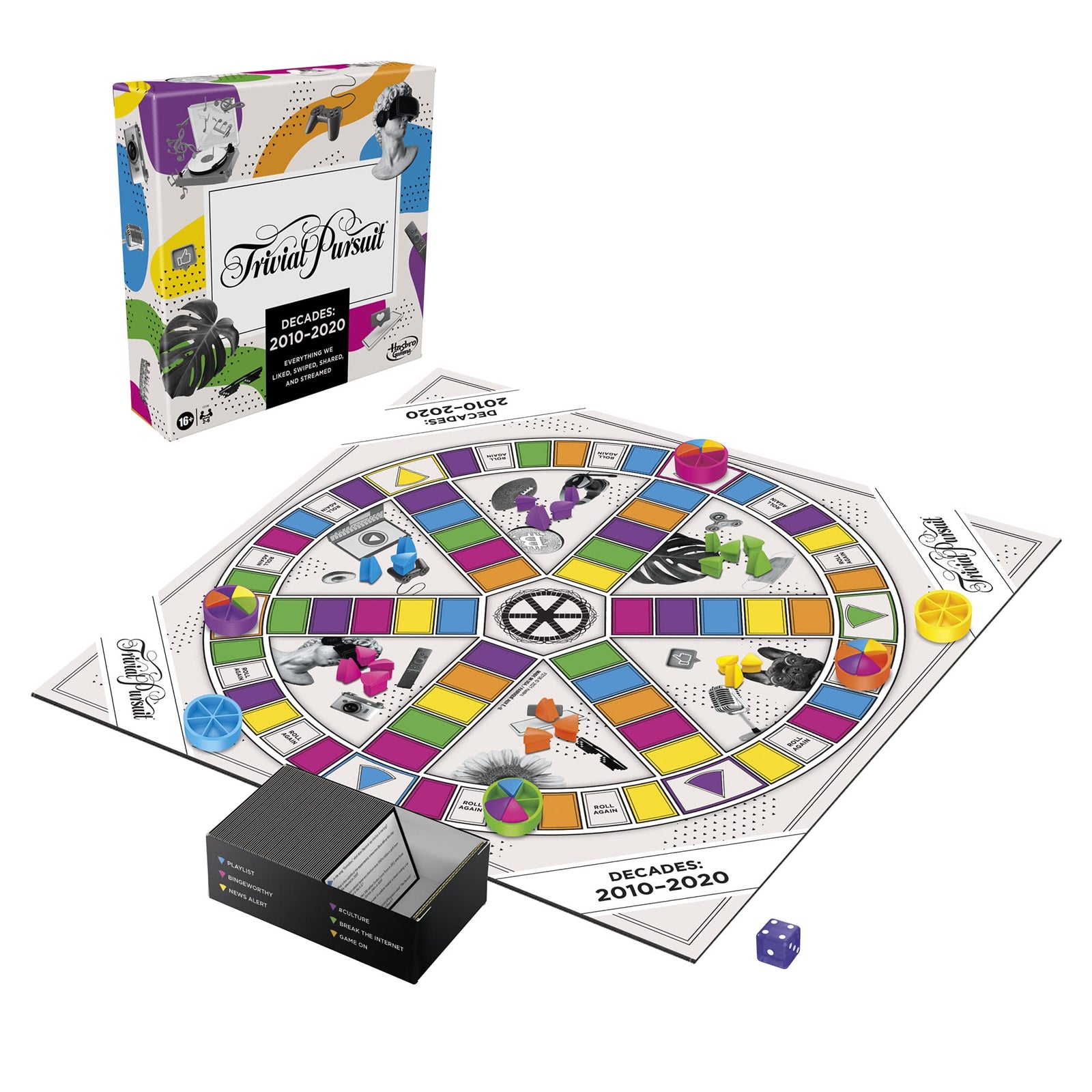 Hasbro Gaming Trivial Pursuit Decades 2010 to 2020 Board Game for Adults and Teens, Pop Culture Trivia Game for 2 to 6 Players, Ages 16 and Up