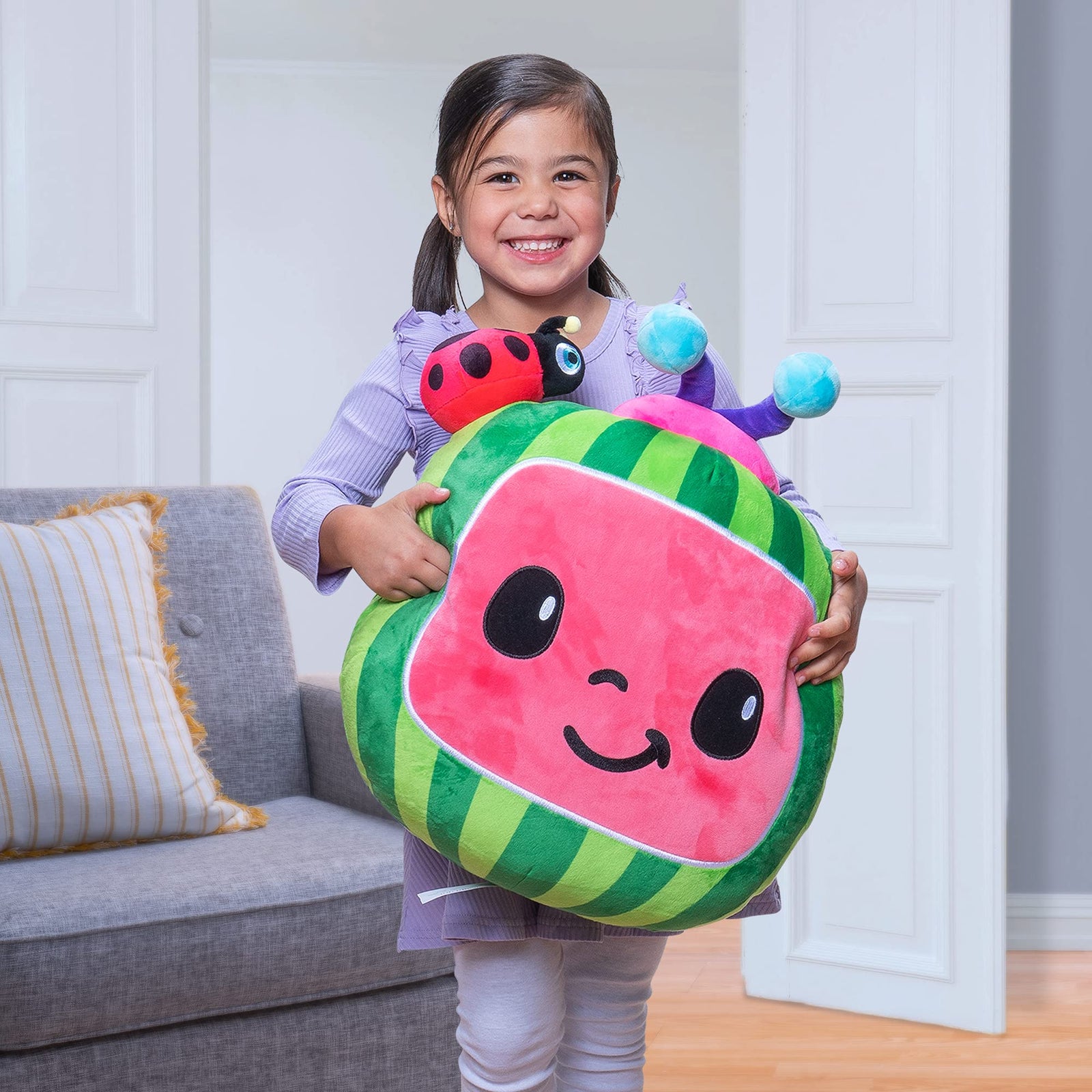 CoComelon Pillow Plush, 18” - Soft, Cuddly, Snuggly, Extra Large Pillow - Toys for Kids, Toddlers, and Preschoolers
