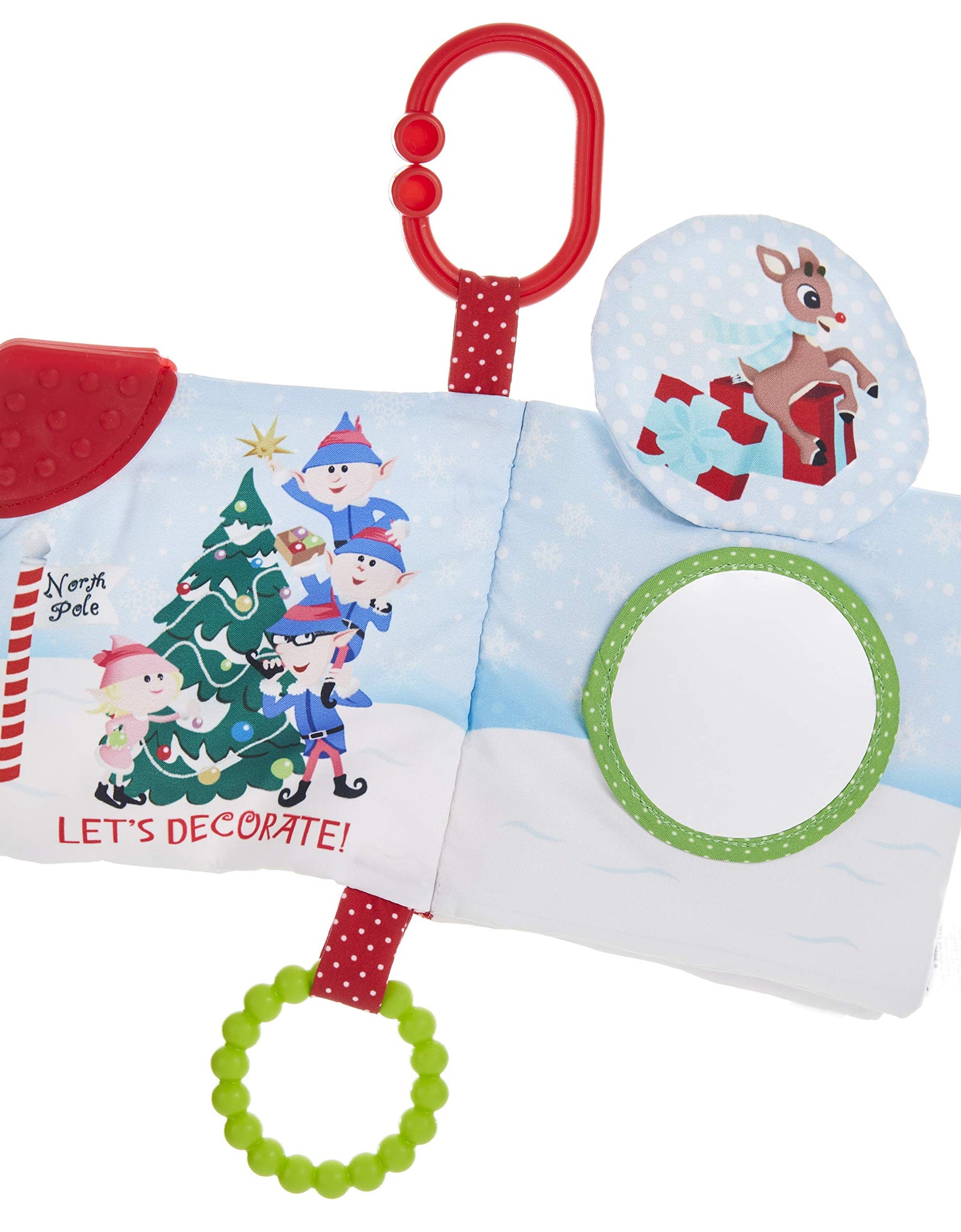 KIDS PREFERRED Rudolph The Red-Nosed Reindeer On The Go Soft Teether Book