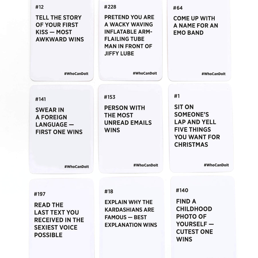 Who Can Do It - Compete with Your Friends to Win These Challenges [A Party Game]