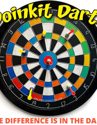 Doinkit Darts Kid-Safe Indoor Magnetic Dart Board - Easy to Hang, Fun to Play, Includes Board and 6 Unique Magnetic Darts
