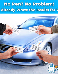 Super Hilarious, Bad Parking Cards 50 Pk. Get Revenge With Family-Friendly Novelty Notes. Feel the Satisfaction of Pranking Idiot Parkers With Funny Notices. Gag Cards Are Great Xmas Stocking Stuffers

