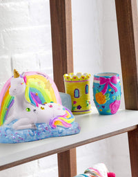 It’s So Me Paint Your Own Unicorns by Horizon Group Usa,DIY,Paint & Decorate 2 Ceramic Unicorns,Includes 6 Acrylic Paints,5 Metallic Paints,Gemstones,Glitter,Sticker Sheet,Sequins,Paint Brushes & More
