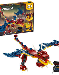LEGO Creator 3in1 Fire Dragon 31102 Building Kit, Cool Buildable Toy for Kids (234 Pieces)

