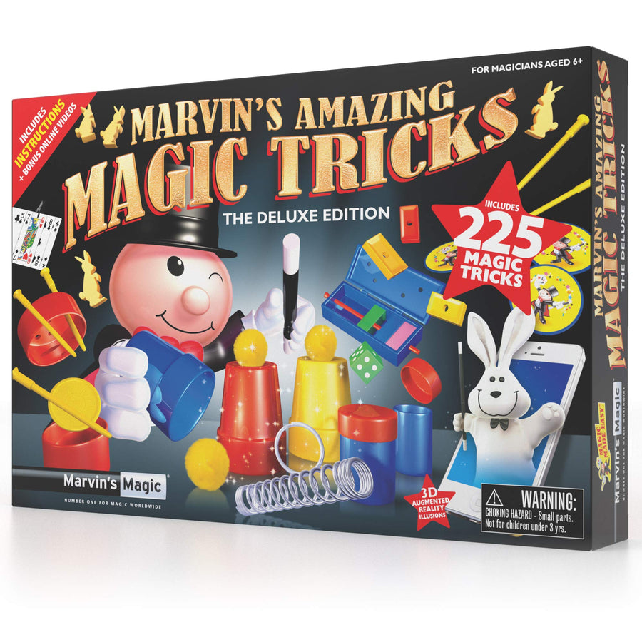 Marvin's Magic - 225 Amazing Magic Tricks for Children - Magic Kit - Kids Magic Set - Magic Kit for Kids Including Mystical Magic Cards, Magic Theatre, Magic Wand + More