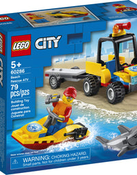 LEGO City Beach Rescue ATV 60286 Building Kit; Fun Cool Toy for Kids, New 2021 (79 Pieces)
