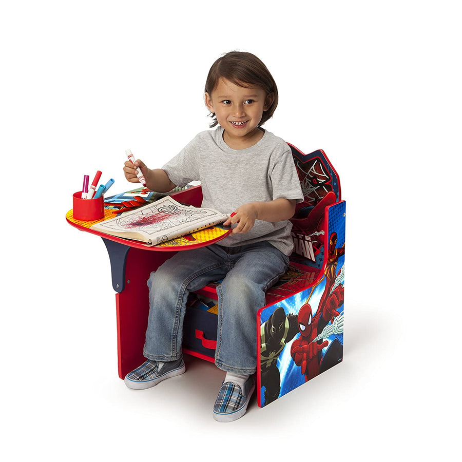 Delta Children Chair Desk With Storage Bin, Spider-Man