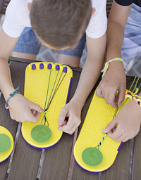 Choose Friendship, My Friendship Bracelet Maker, 20 Pre-cut Threads (Craft Kit / Kids Jewelry Kit)

