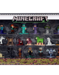 Jada Toys Minecraft 1.65" Die-cast Metal Collectible Figurine 20-Pack Wave 6, Toys for Kids and Adults
