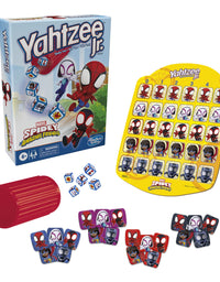 Hasbro Gaming Yahtzee Jr. Marvel Spidey and His Amazing Friends Edition Board Game for Kids Ages 4 and Up, Counting and Matching Game for Preschoolers (Amazon Exclusive)
