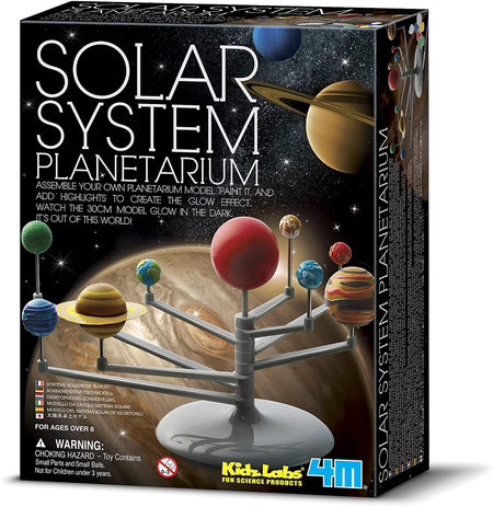 4M 3427 Solar System Planetarium - DIY Glow In The Dark Astronomy Planet Model Stem Toys Gift for Kids & Teens, Girls & Boys Multicolor, 1 EA