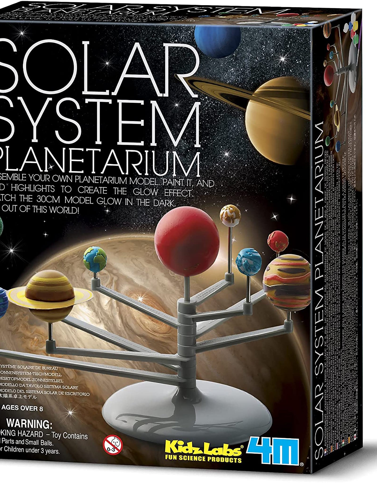 4M 3427 Solar System Planetarium - DIY Glow In The Dark Astronomy Planet Model Stem Toys Gift for Kids & Teens, Girls & Boys Multicolor, 1 EA