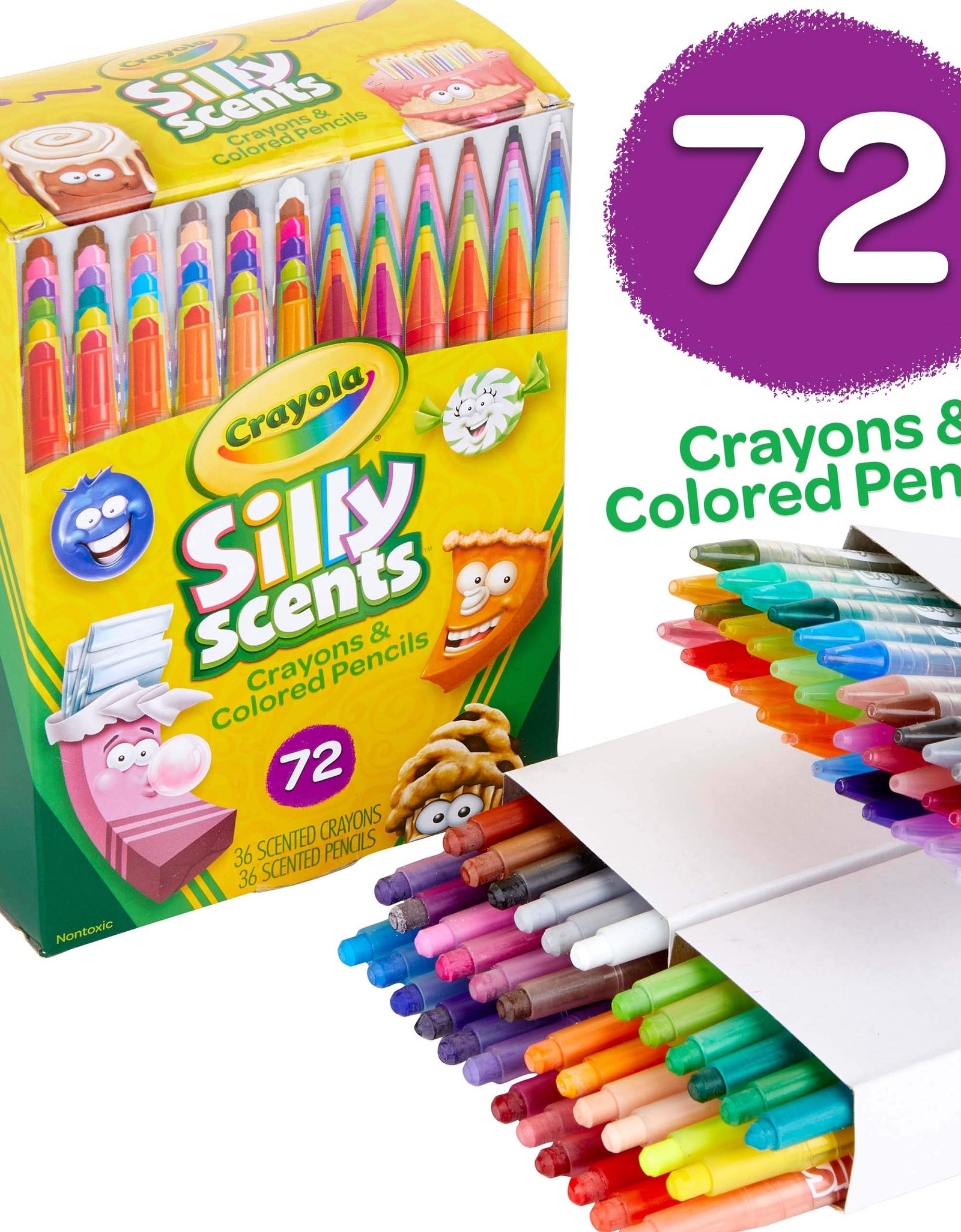 Crayola Silly Scents Scented Markers, Washable Markers, 12 Count, Gift for Kids