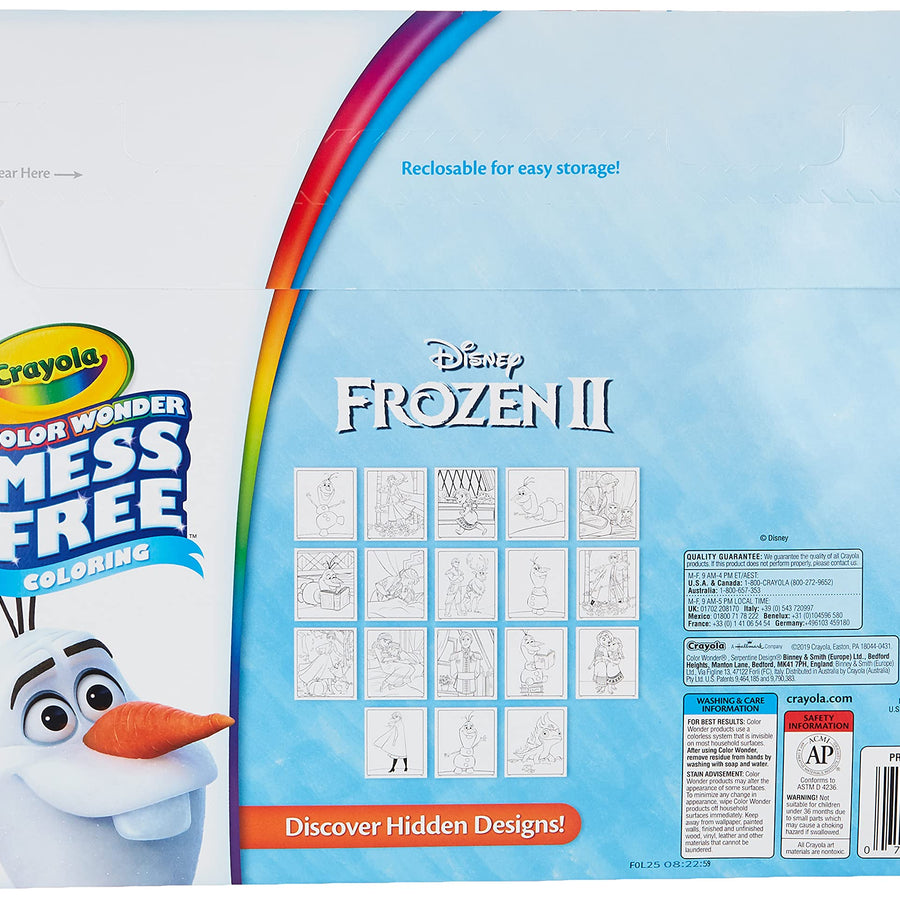 Crayola Frozen Color Wonder Coloring Book & Markers, Mess Free Coloring, Gift for Kids, Age 3, 4, 5, 6 (Styles May Vary)