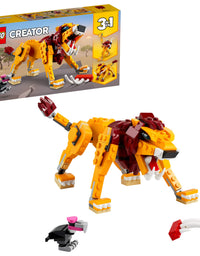 LEGO Creator 3in1 Wild Lion 31112 3in1 Toy Building Kit Featuring Animal Toys for Kids, New 2021 (224 Pieces)
