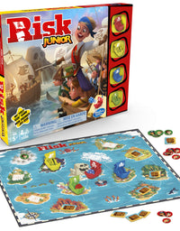Hasbro Gaming Risk Junior Game: Strategy Board Game; A Kid's Intro to The Classic Risk Game for Ages 5 and Up; Pirate Themed Game
