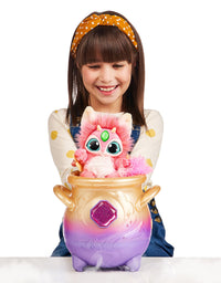 Magic Mixies Magical Misting Cauldron with Interactive 8 inch Pink Plush Toy and 50+ Sounds and Reactions
