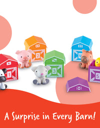 Learning Resources Peekaboo Learning Farm, Counting, Matching & Sorting Toy, Toddler Finger Puppet Toy, Farm Animals Toys, Fine Motor Games, 10 Piece Set, Ages 18 mos+
