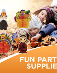 Beistle 4-Pack Decorative Thanksgiving Playmates, 4-Inch-5-Inch
