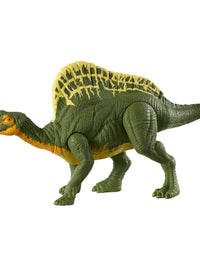 Jurassic World Roar Attack Ouranosaurus Camp Cretaceous Dinosaur Figure with Movable Joints, Realistic Sculpting, Strike Feature & Sounds, Herbivore, Kids Gift 4 Years & Up
