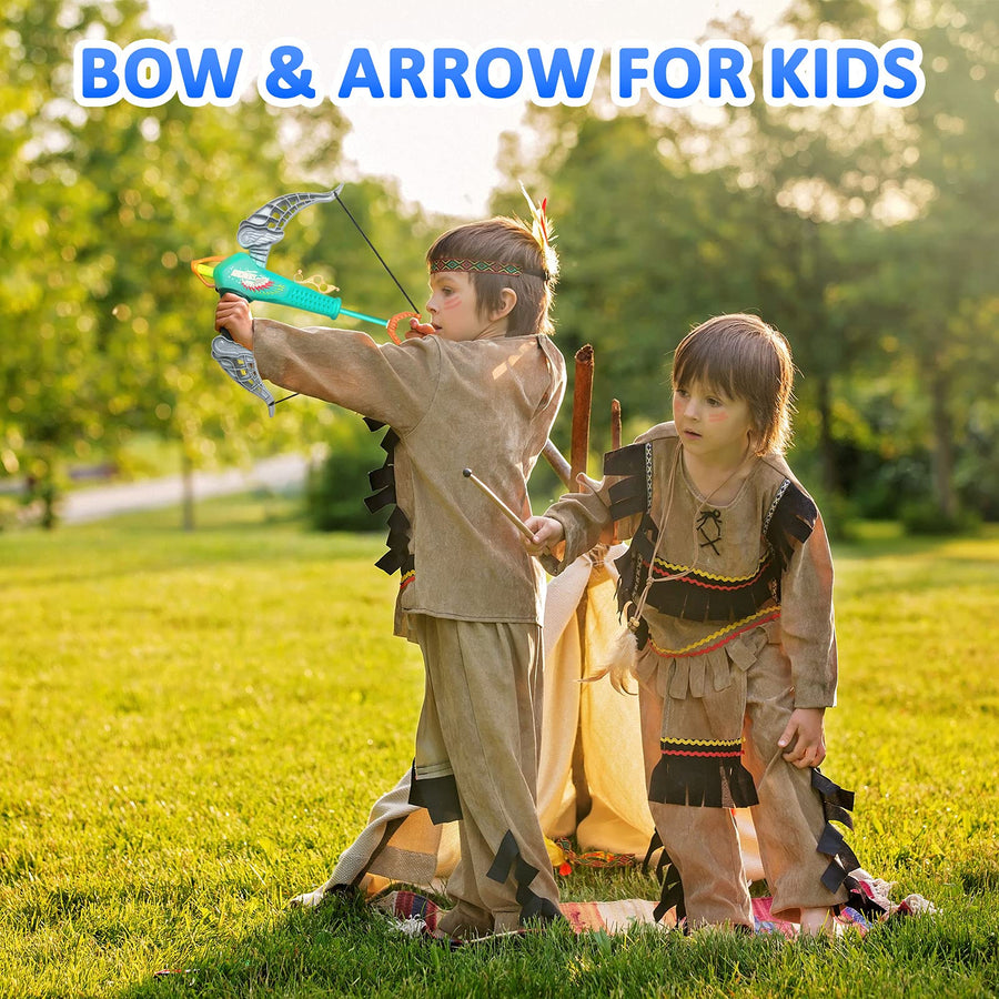 Britik Bow and Arrow Set for 3 4 5 6 7 8 Year Old Boys, Outdoor Toys for Kids Ages 4-8 Toys for 5 Year Old Boys Toys for 6 Year Old Boys Gifts Indoor Games Birthday Gifts for Boys Girls Kids