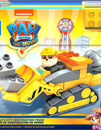 Mega Bloks PAW Patrol Rubble's City Construction Truck, Building Toys for Toddlers (17 Pieces)
