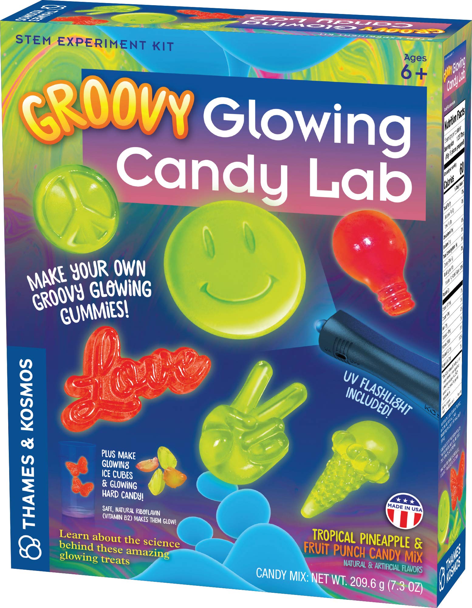 Thames & Kosmos Rainbow Gummy Candy Lab - Unicorns, Clouds & Rainbows! Sweet Science STEM Experiment Kit, Make Your Own Gummy Candies in Cool Shapes & Colors