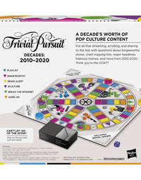 Hasbro Gaming Trivial Pursuit Decades 2010 to 2020 Board Game for Adults and Teens, Pop Culture Trivia Game for 2 to 6 Players, Ages 16 and Up
