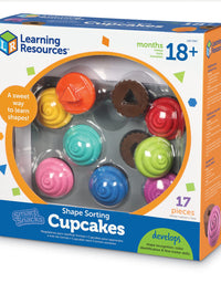 Learning Resources Smart Snacks Shape Sorting Cupcakes, Fine Motor, Color & Shape Recognition, Ages 18 mos+
