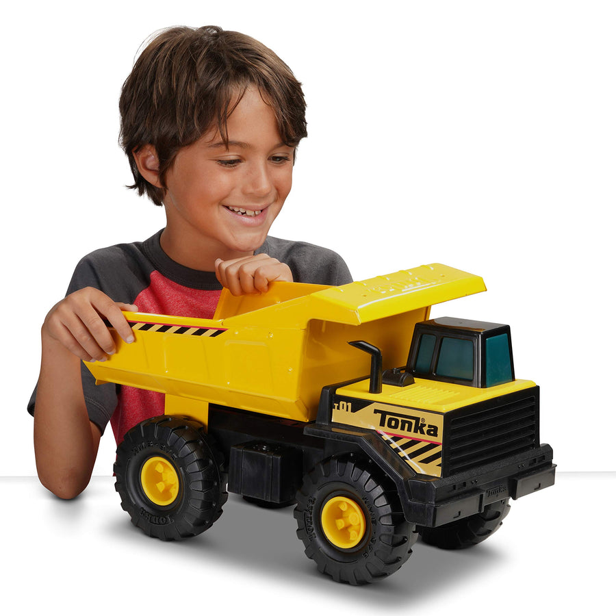 Tonka Classic Steel Mighty Dump Truck Vehicle, Single, Standard Packaging