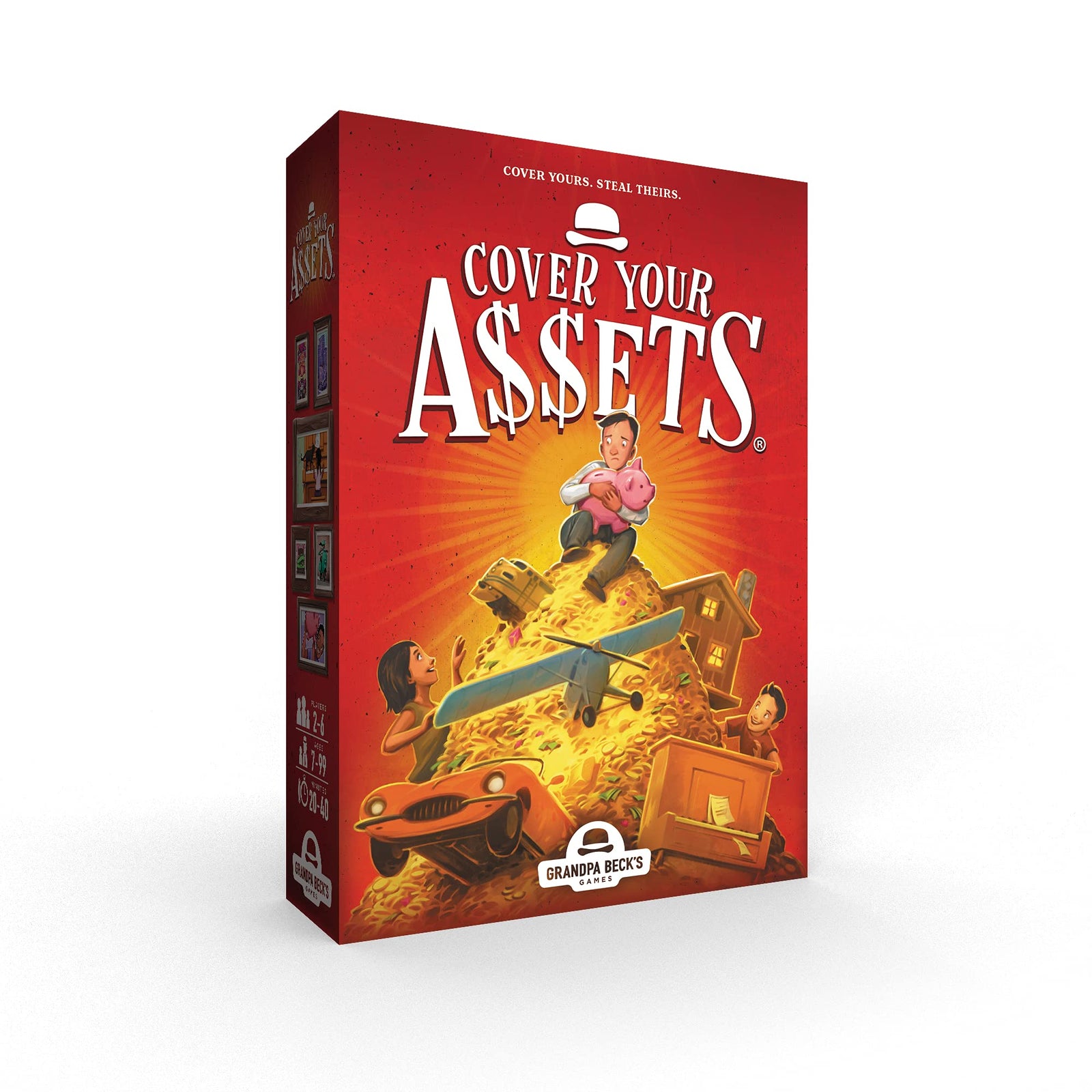 Grandpa Beck’s Cover Your Assets Card Game | Fun Family-Friendly Set-Collecting Game | Enjoyed by Kids, Teens, and Adults | From the Creators of Skull King | Ideal for 4-6 Players Ages 7+