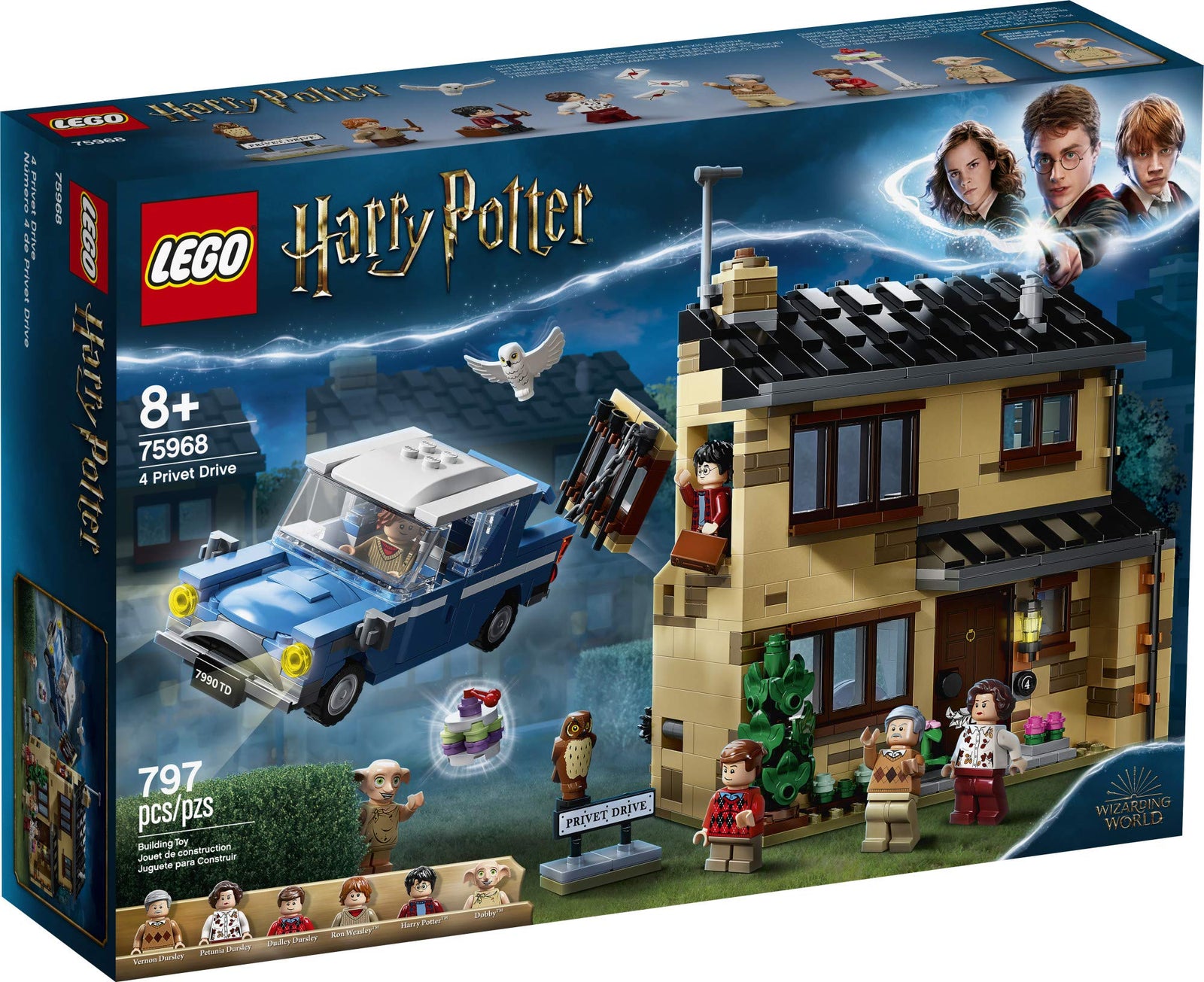 LEGO Harry Potter 4 Privet Drive 75968; Fun Children’s Building Toy for Kids Who Love Harry Potter Movies, Collectible Playsets, Role-Playing Games and Dollhouse Sets (797 Pieces)