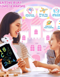 Unicorn Toy Gifts for Girls Boys - LCD Writing Tablet for Kids | 10"Colorful Toddler Gift Toy for 3+4 5 6 7 8 Year Old Girl Boy | Reusable Doodle Drawing Board Pad | Educational Learning Birthday Gift

