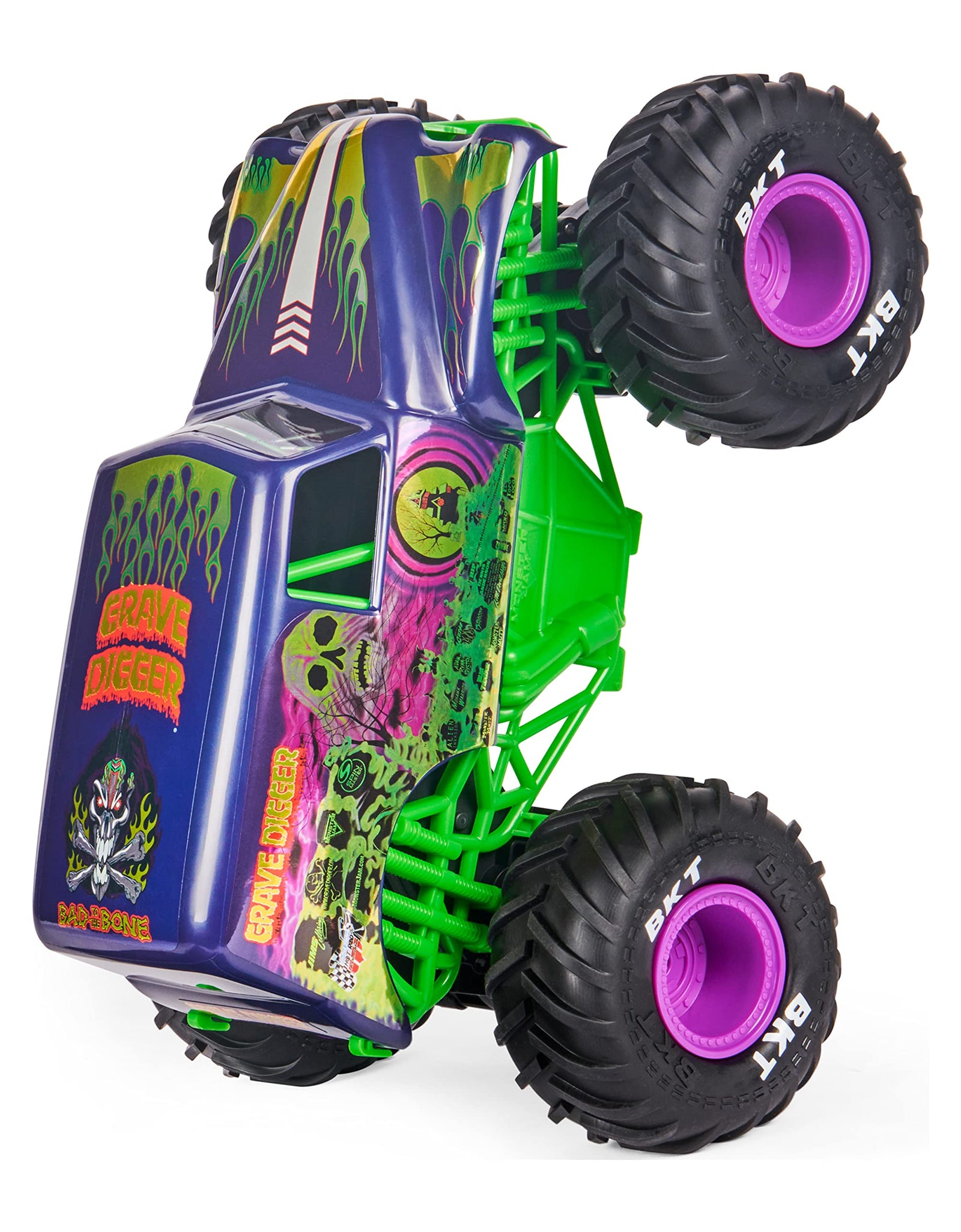 Monster Jam, Official Grave Digger Freestyle Force, Remote Control Car, Monster Truck Toys for Boys Kids and Adults, 1:15 Scale