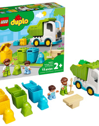 LEGO DUPLO Town Garbage Truck and Recycling 10945 Educational Building Toy; Recycling Truck for Toddlers and Kids; New 2021 (19 Pieces)
